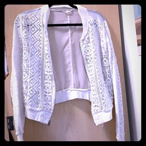 Holister Lace Bomber Jacket